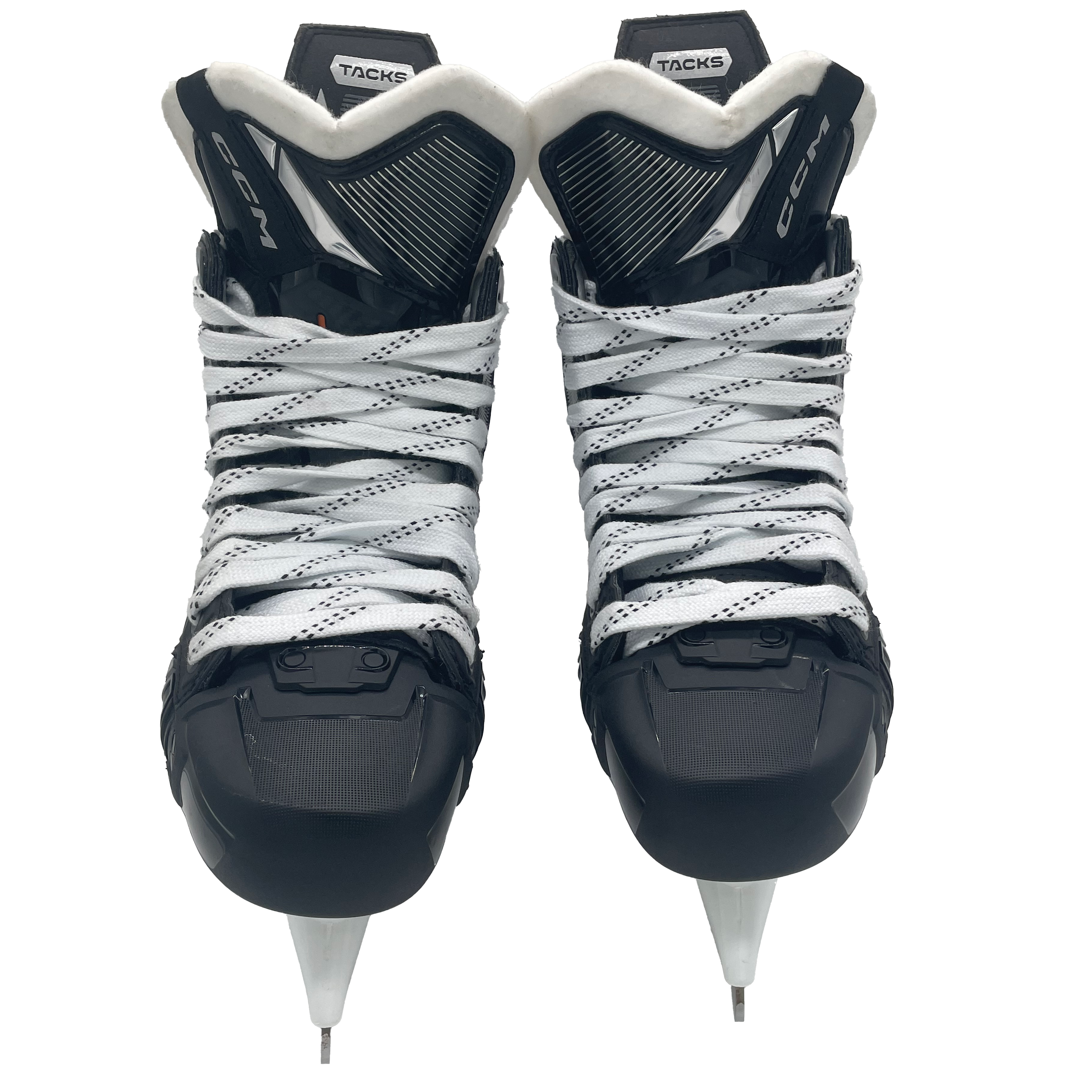 CCM Tacks AS-V Pro – Nouveaux patins de hockey NCAA Pro Stock – Taille 7,5 (noir/bleu)